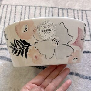 Beautiful FARVAL Hand Painted in Portugal Floral Serving Bowl